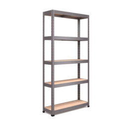 Rb Boss Garage Shelving Unit 5 Shelf Mdf Galvanised Steel (H)1800mm (W)900mm (D)400mm - thumbnail 1