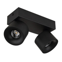 Luminosa Lighting Luminosa Rae Twin Ceiling Spotlight Matt Black 2X Led 3000K - thumbnail 2