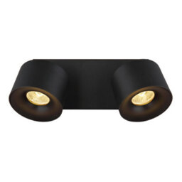 Luminosa Lighting Luminosa Rae Twin Ceiling Spotlight Matt Black 2X Led 3000K - thumbnail 4