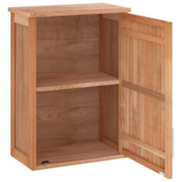 Berkfield Wall-Mounted Bathroom Cabinet 42X23X60 Cm Solid Wood Walnut - thumbnail 4