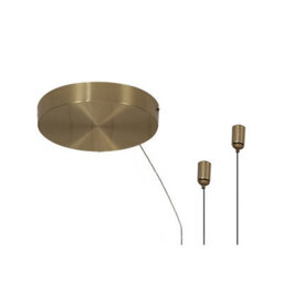 Luminosa Lighting Luminosa Shell 6 Light Pendant, Round, 30W Led, 3000K, 1590Lm, Gold, 3Yrs Warranty - thumbnail 4