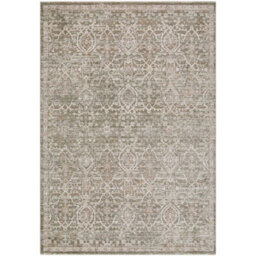 Livabliss Galey Alix Myrtle Avenue-Vintage Brown Green Grey Traditional Boho Fringe Living Dining Bedroom Rug 200 X 275 Cm Easy Care
