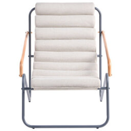Beliani Garden Lounge Set With Table 2 Seater Pasto Metal Dark Grey - thumbnail 5