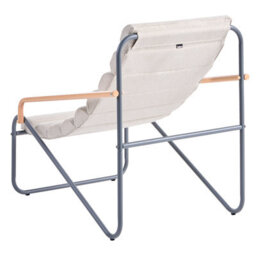 Beliani Garden Lounge Set With Table 2 Seater Pasto Metal Dark Grey - thumbnail 6