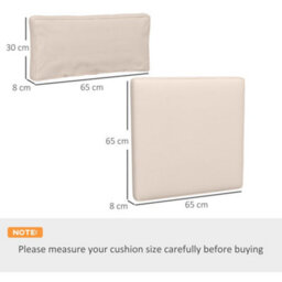 Outsunny Replacement Cushions For Outdoor Furniture Garden Seat Cushion Pad - thumbnail 3