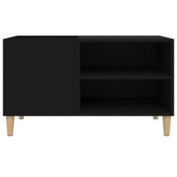 Berkfield Record Cabinet Black 84.5X38X48 Cm Engineered Wood - thumbnail 5