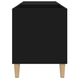 Berkfield Record Cabinet Black 84.5X38X48 Cm Engineered Wood - thumbnail 6