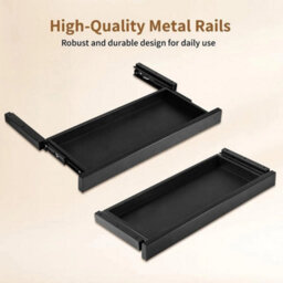 Durable Metal Concealed Under-Desk Drawer - thumbnail 3