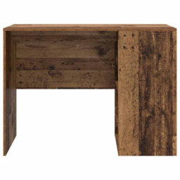 Berkfield Writing Desk Old Wood Engineered Wood Small Storage - thumbnail 4