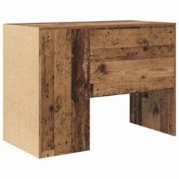Berkfield Writing Desk Old Wood Engineered Wood Small Storage - thumbnail 6