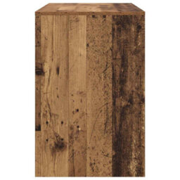 Berkfield Writing Desk Old Wood Engineered Wood Small Storage - thumbnail 5