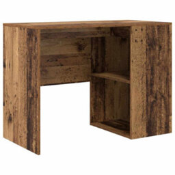 Berkfield Writing Desk Old Wood Engineered Wood Small Storage - thumbnail 2