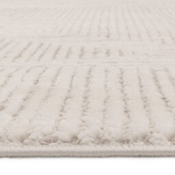 The Rug Edit Axel Scandi Grid Ivory Living Room Rug - 80X140Cm - thumbnail 9