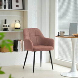 Sonara Ergonomic Dining Chairs Set Of 4 With Plush Chenille Upholstery And Metal Legs - thumbnail 2