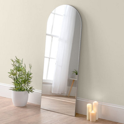 Yearn Minimal Large Floor Arch Mirror Silver 150X60Cm - image 1