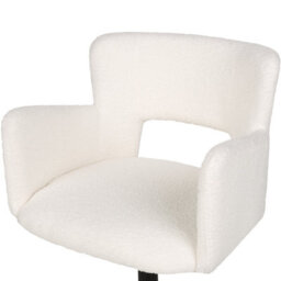 Beliani Desk Chair Sanilac Ii Boucle Off-White - thumbnail 7