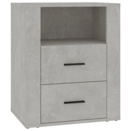 Berkfield Bedside Cabinet Concrete Grey 50X36X60 Cm Engineered Wood - thumbnail 2