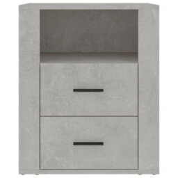 Berkfield Bedside Cabinet Concrete Grey 50X36X60 Cm Engineered Wood - thumbnail 6