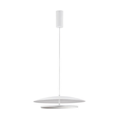 Luminosa Lighting Luminosa Olos Integrated Led Pendant Ceiling Light Sandy White, Chrome Triac Dimmable Led 37W 1786Lm 3000K - image 1