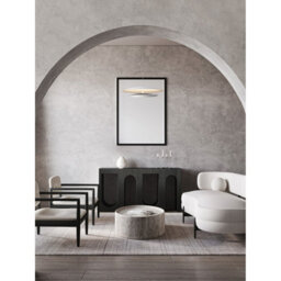 Luminosa Lighting Luminosa Olos Integrated Led Pendant Ceiling Light Sandy White, Chrome Triac Dimmable Led 37W 1786Lm 3000K - thumbnail 2