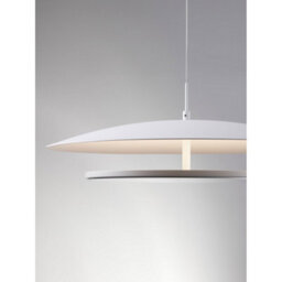Luminosa Lighting Luminosa Olos Integrated Led Pendant Ceiling Light Sandy White, Chrome Triac Dimmable Led 37W 1786Lm 3000K - thumbnail 5