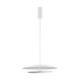 Luminosa Lighting Luminosa Olos Integrated Led Pendant Ceiling Light Sandy White, Chrome Triac Dimmable Led 37W 1786Lm 3000K - thumbnail 1