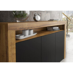 Sideboard Aether 155Cm - Dark Oak & Black Matt Doors - thumbnail 7