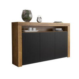 Sideboard Aether 155Cm - Dark Oak & Black Matt Doors - thumbnail 9