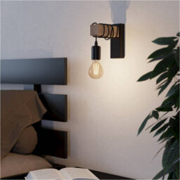 Loops Stylish Modern Black And Brown Led Wall Light For Indoor Spaces - thumbnail 5