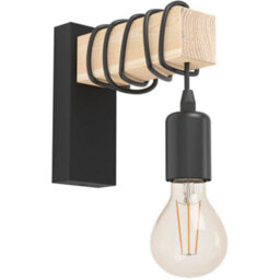 Loops Stylish Modern Black And Brown Led Wall Light For Indoor Spaces - thumbnail 4