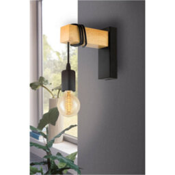Loops Stylish Modern Black And Brown Led Wall Light For Indoor Spaces - thumbnail 3