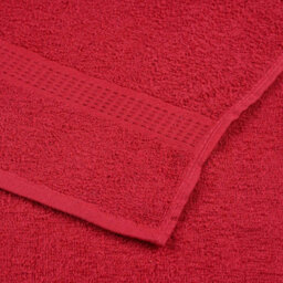 Berkfield Towels 10 Pcs Red 100X200 Cm 360 Gsm 100% Cotton - thumbnail 6