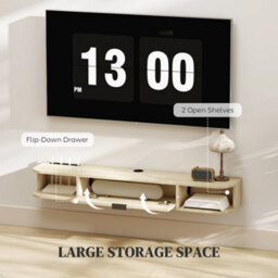 Wyld Haus Avalani 120Cm Natural Finish Floating Tv Unit For Screens Up To 50 Inches - thumbnail 5