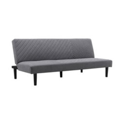 Living And Home 3 Seat Fabric Upholstered Sofa Couch 3 Seater  Recliner Sofa Bed Grey - thumbnail 4