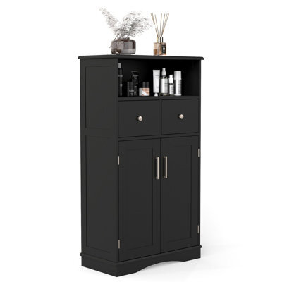 Gainoom Bathroom Floor Cabinet Freestanding Storage Cabinet Storage Organizer With 2 Adjustable Shelves - image 1