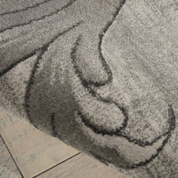 Graphite Floral Luxurious Modern Easy To Clean Rug For Bedroom & Living Room-117Cm X 178Cm - thumbnail 4