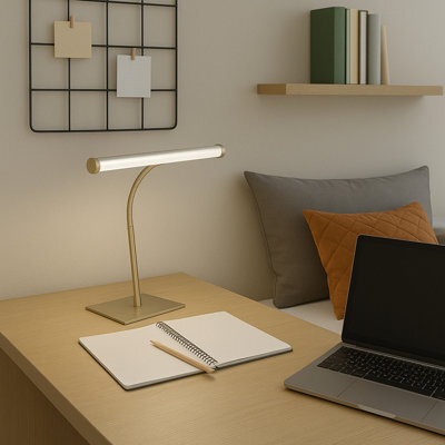 Eglo Riccione Led Tuneable White Desk Lamp, Satin Nickel - image 1