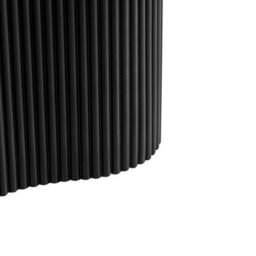 Wyld And Coco Novacasa Side Table Black Mdf Irregular Fluted Base 40 X 50 Cm - thumbnail 6