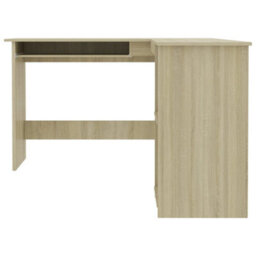 Vidaxl L-Shaped Corner Desk Sonoma Oak 120X140X75 Cm Engineered Wood - thumbnail 4