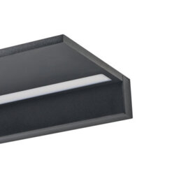 Beliani Lighting Picture Light Mirror Lamp Black Led Aluminium Wall Light 40Cm - thumbnail 5
