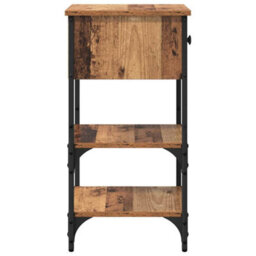 Berkfield Bedside Cabinet Old Wood 34X36X70 Cm Engineered Wood - thumbnail 7