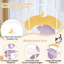 Costway Multi-Level Cat Tree With Tunnel158Cm Large Cat Tower W/ Metal Frame - thumbnail 7