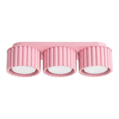 Luminosa Lighting Luminosa Aura Surface Mounted Downlight Pink 3X Gx53 - image 1