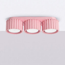 Luminosa Lighting Luminosa Aura Surface Mounted Downlight Pink 3X Gx53 - thumbnail 2