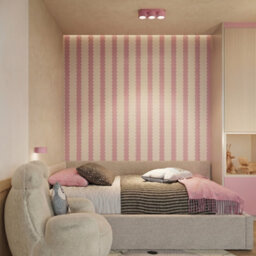 Luminosa Lighting Luminosa Aura Surface Mounted Downlight Pink 3X Gx53 - thumbnail 7