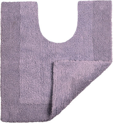 Allure Bath Fashions Elegance Reversible Heavyweight Pedestal Mat - Heather - image 1