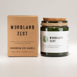 Serenityy Luxury Woodland Zest Soy Wax Candle 150G - Woodwick, 26H Burn Time, Hand Poured - thumbnail 2