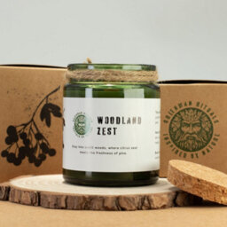 Serenityy Luxury Woodland Zest Soy Wax Candle 150G - Woodwick, 26H Burn Time, Hand Poured - thumbnail 5