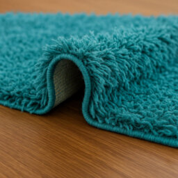 Uetian Teal Blue 60 X 110 Cm Shaggy Rug Home Style Small With 5Cm Thick Pile For Door Entrance O Smaller Place - thumbnail 3
