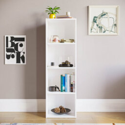Lassic Vida Designs Oxford White 4 Tier Cube Bookcase Freestanding Shelving Unit (H)1060mm (W)320mm (D)240mm - thumbnail 5